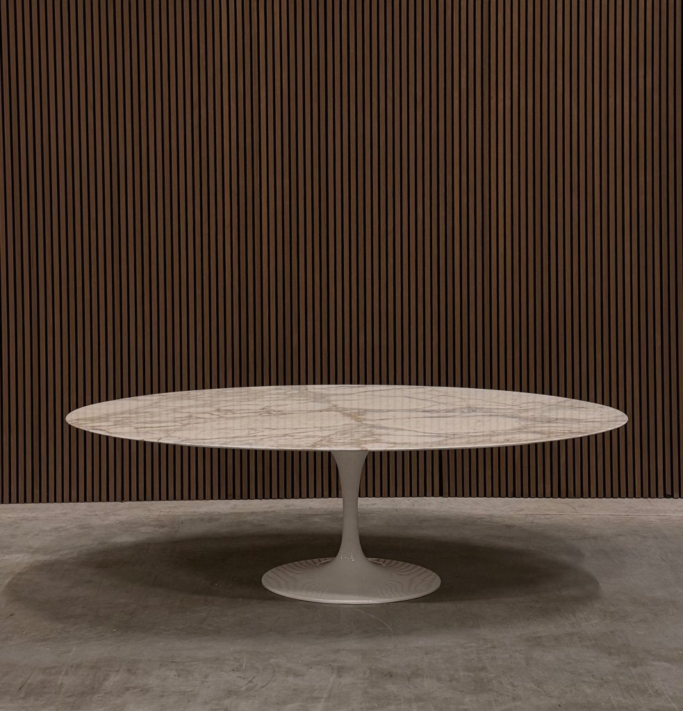 Knoll Saarinen High tulip tafel - Calacatta Gold, Ophalen of Verzenden