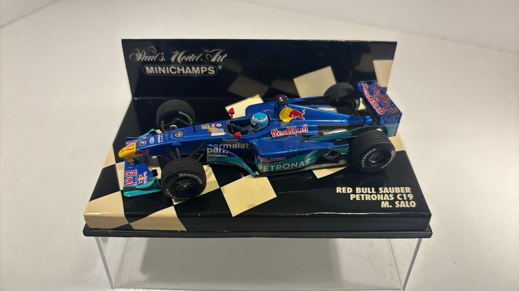 F1 red bull c19 m.salo minichamps 1.43, Auto, Ophalen of Verzenden, MiniChamps, A
