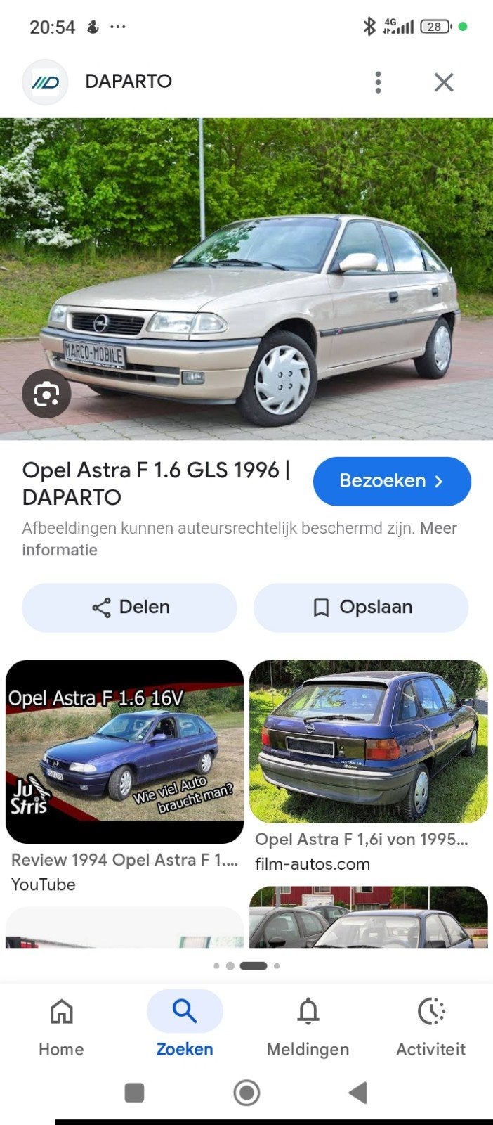 Onderdelen opel astra f gezocht., Ophalen, Opel