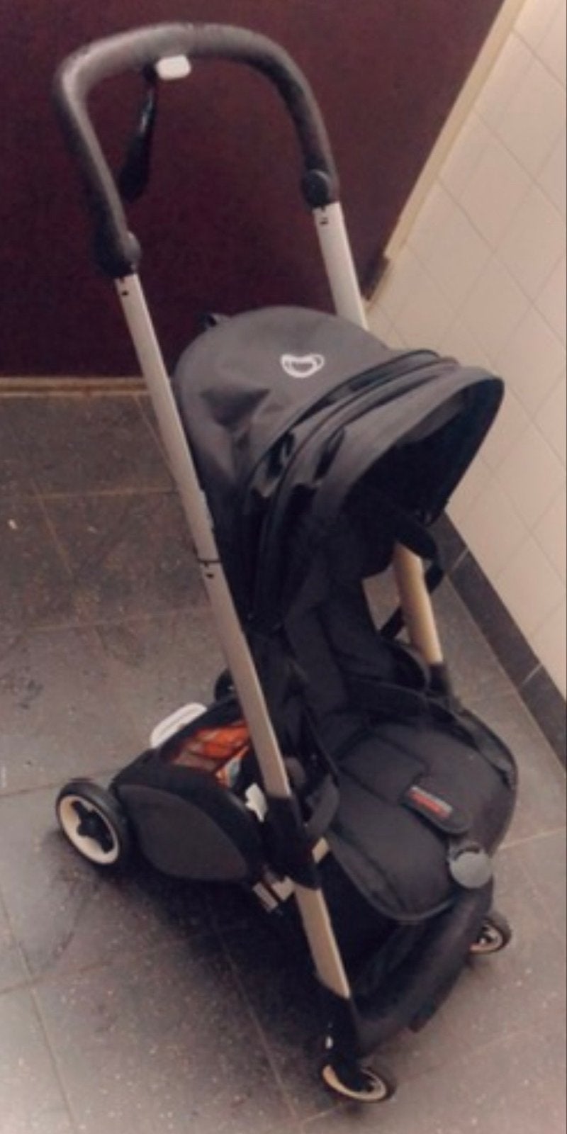 Teab Bugaboo Ant Zwart - Compacte en complete reisbuggy, Ophalen, Zo goed als nieuw, Overige merken, Verstelbare rugleuning