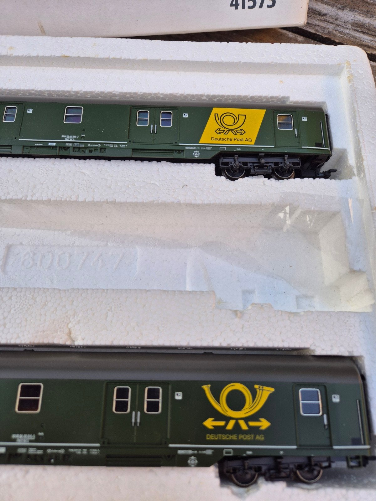 Märklin H0 41573 Deutsche Post AG Wagons (2 stuks), Ophalen of Verzenden, Wisselstroom, Wagon, Märklin