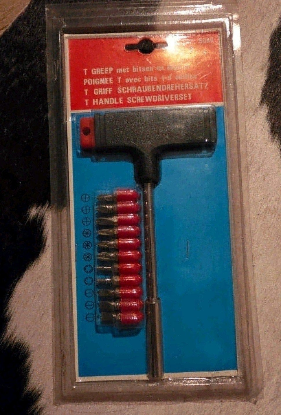T-greep schroevendraaierset met bitsen nieuw, Ophalen of Verzenden, Nieuw, Schroevendraaier, Overige merken