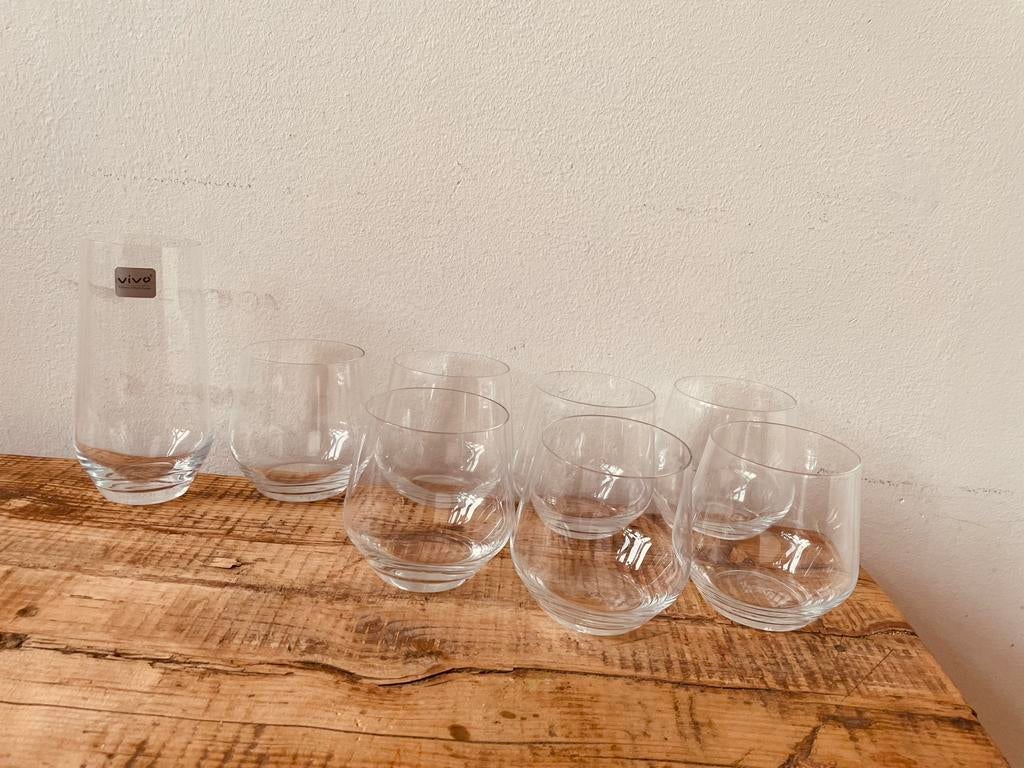 8 VIVO Villeroy&Boch glazen, Ophalen of Verzenden, Glas, Overige stijlen, Glas of Glazen