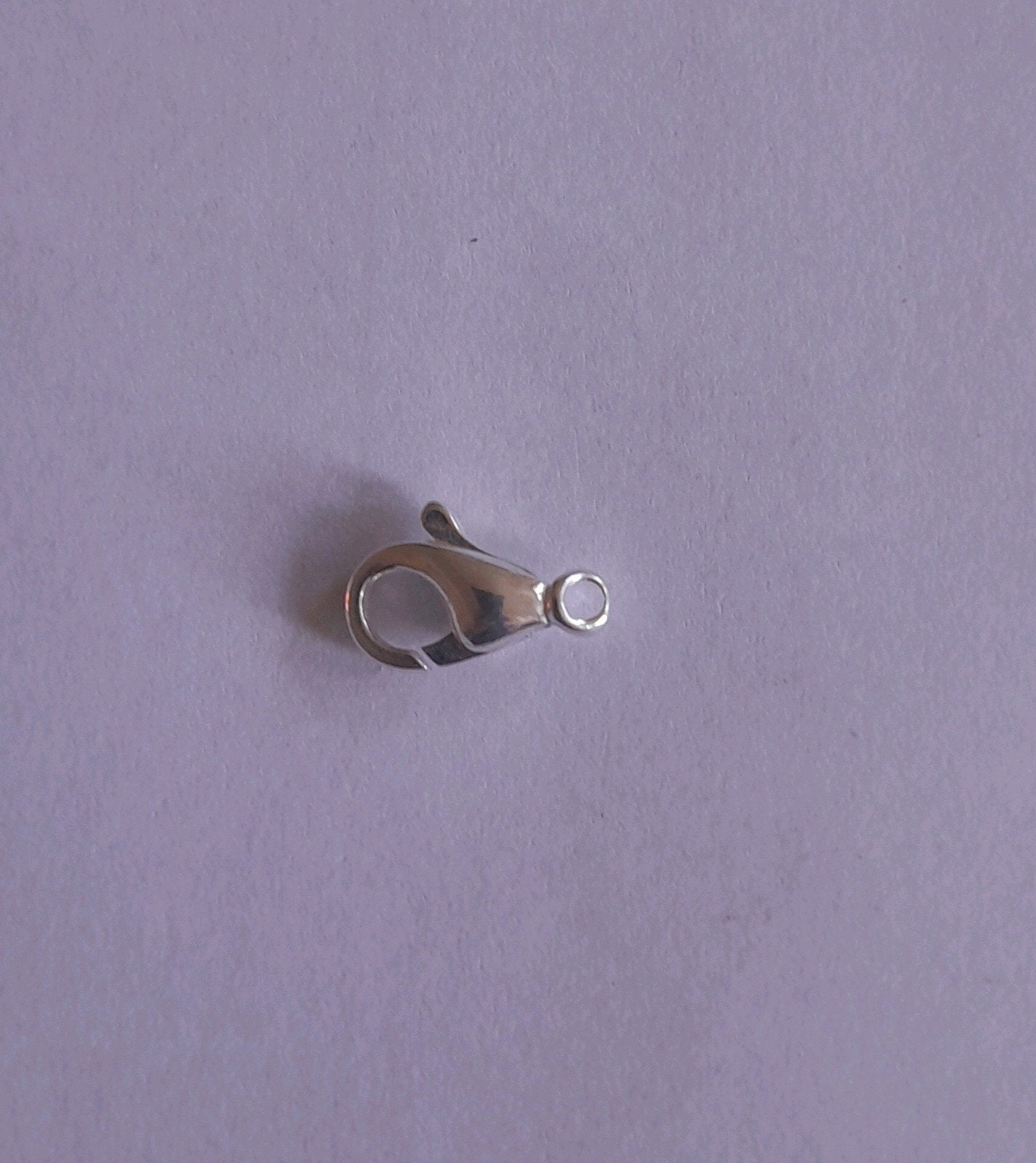 Fournituren, zilver, karabijnhaken, (slotjes) 4 stuks, Antiek en Kunst, Ophalen of Verzenden, Zilver