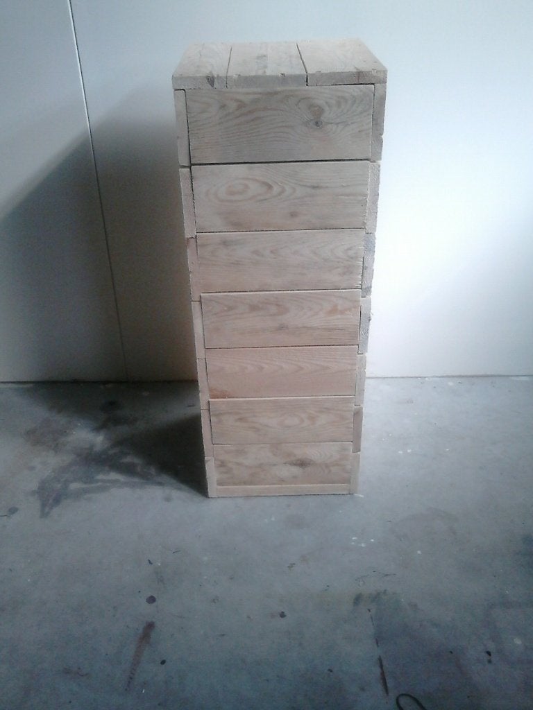 Houten zuil van oud steigerhout (Nieuw), Ophalen, Nieuw
