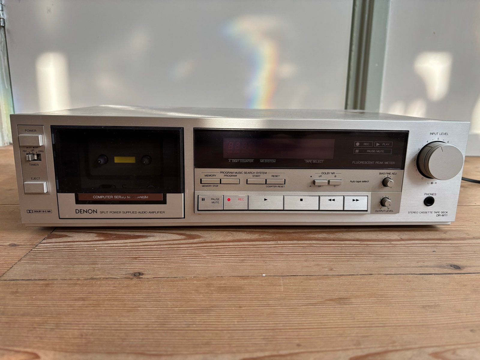Denon DR-M11 Cassettedeck met TDK AD90/D120/D60 Cassettes, Ophalen of Verzenden, Enkel, Denon, Tiptoetsen