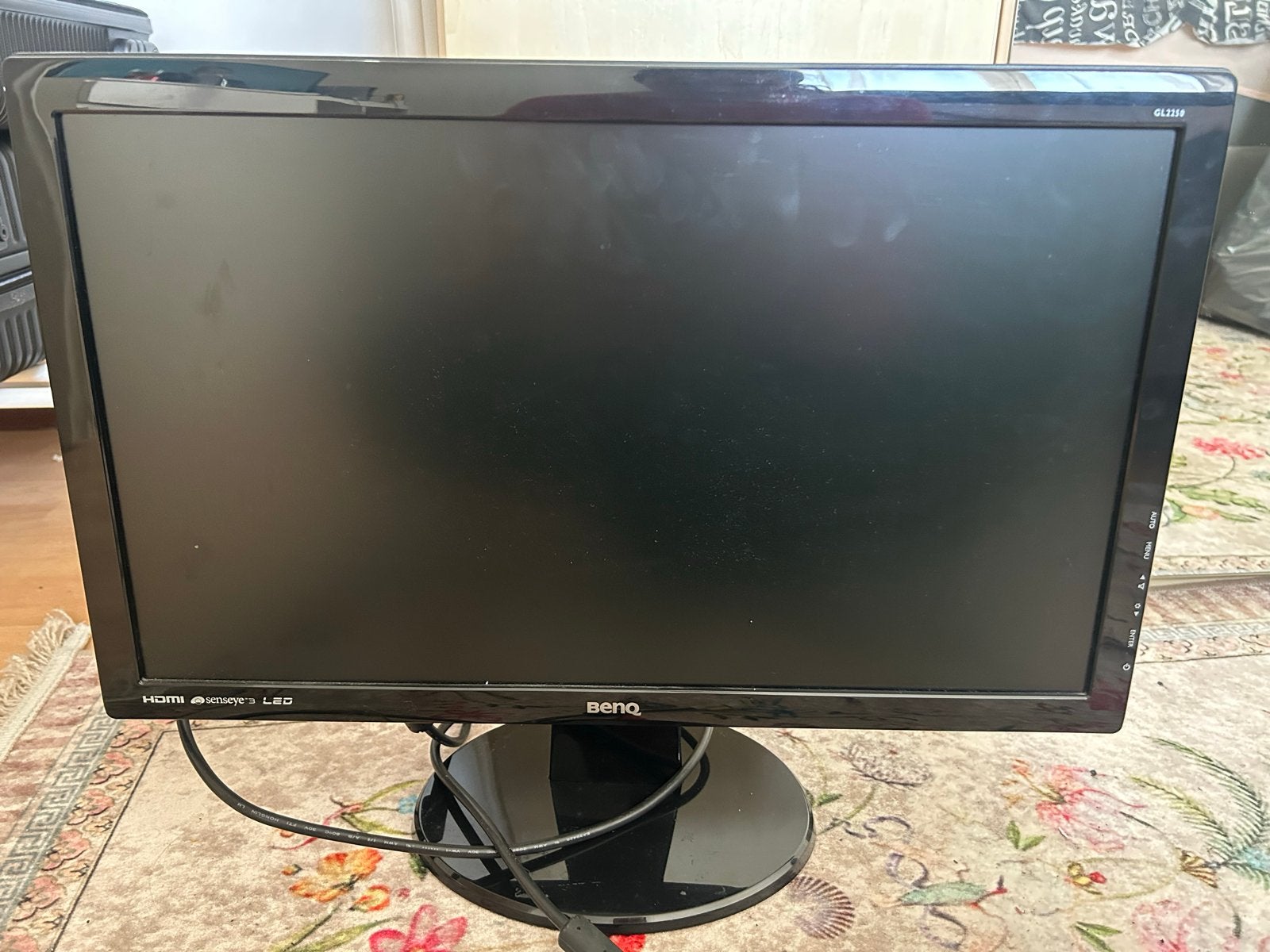 BenQ GL2250HM 22" Full HD monitor (HDMI, DVI, VGA), Computers en Software, Ophalen, Full HD, 60 Hz of minder, Gebruikt