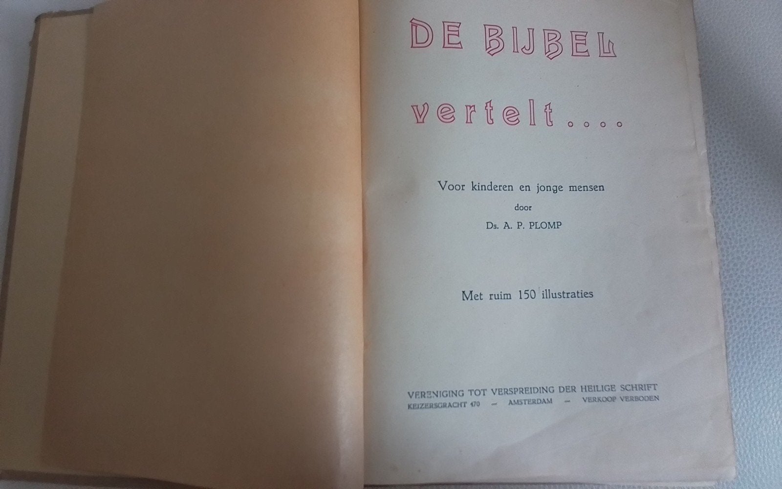 De Bijbel Vertelt... door Dr. A.P. Plomp (Kinderbijbel), Boeken, Ophalen of Verzenden, Gelezen, Dr. A.P. Plomp, Non-fictie