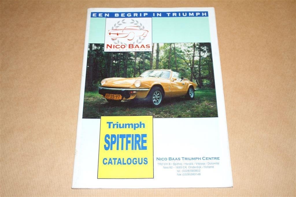 Triumph Spitfire Catalogus - Nico Baas, Ophalen of Verzenden