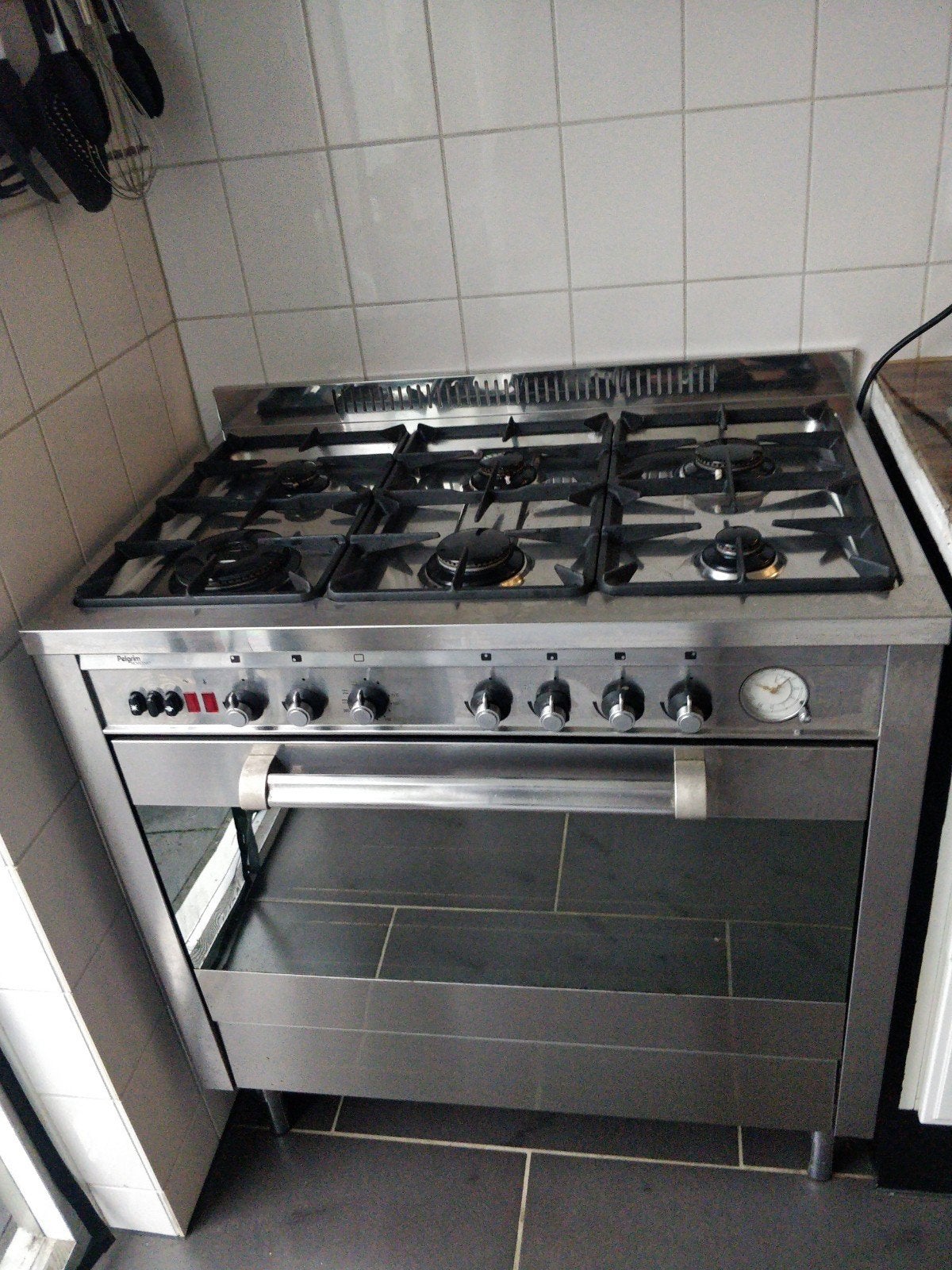 Pelgrim TBF 9020 Gasfornuis met 6 Pitten en Grote Oven, Ophalen, Gebruikt, 60 cm of meer, Gas