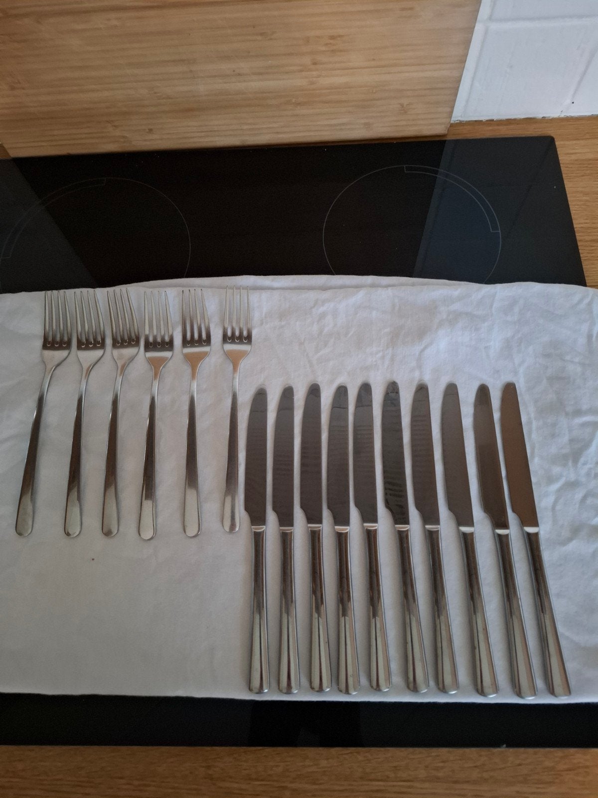 Zwilling bestek - Messen en Vorken (AH spaaractie), Ophalen of Verzenden, Gebruikt, Rvs of Chroom