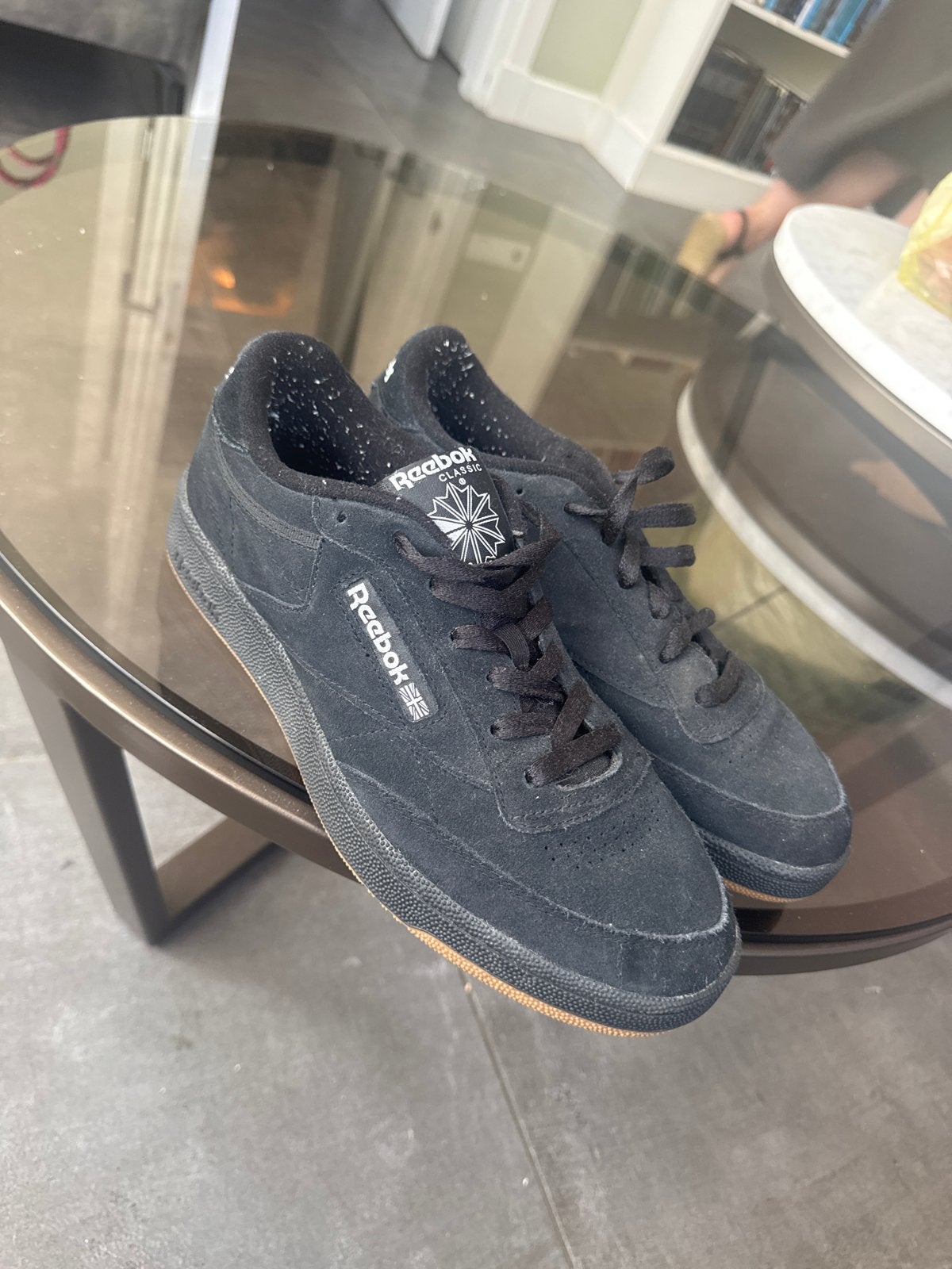 Reebok Classic zwarte sneakers - Maat 42, Ophalen of Verzenden, Gedragen, Zwart, Sneakers of Gympen
