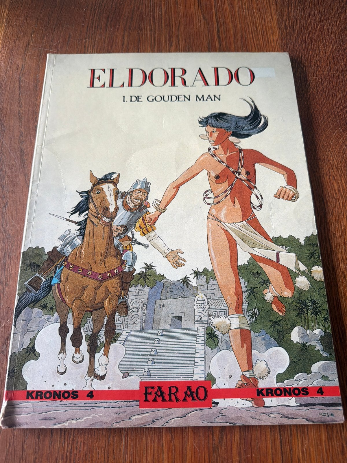 Eldorado 1: De Gouden Man - Kronos 4 Farao stripboek, Boeken, Eén stripboek, Ophalen, Gelezen