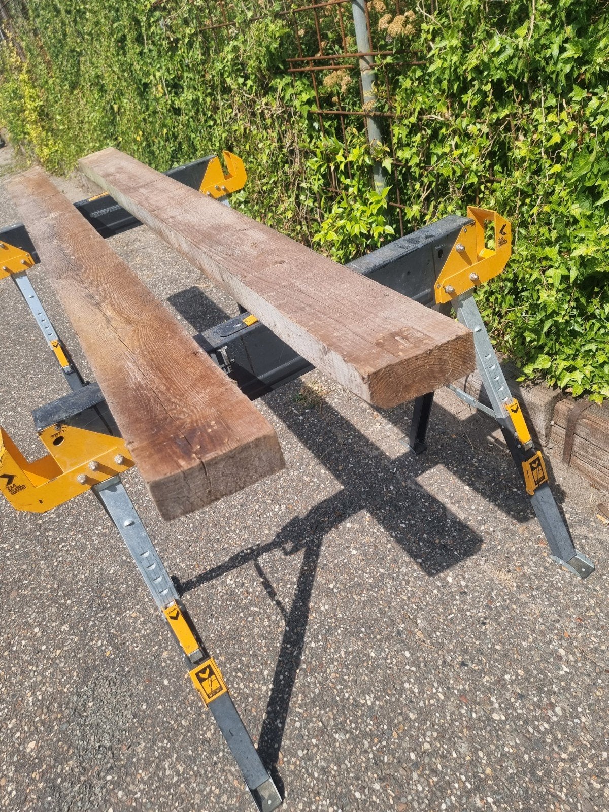 Houten binten, Ophalen