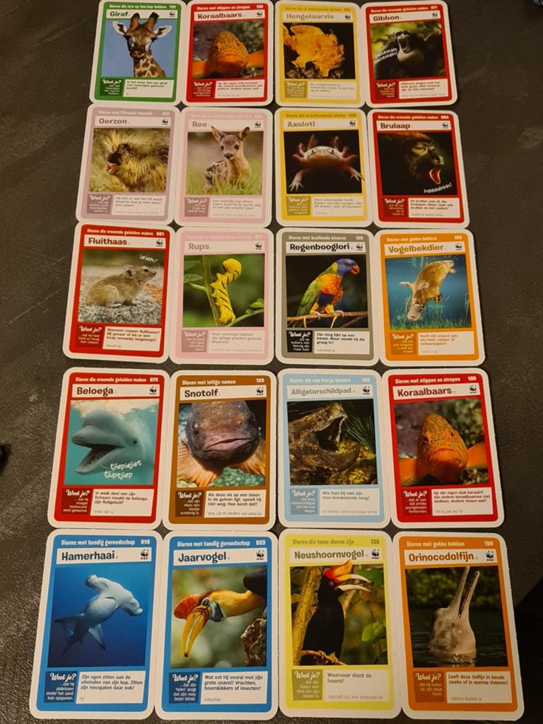 AH Super Dieren Kaarten - 20 Stuks, Verzamelen, Albert Heijn, Ophalen of Verzenden