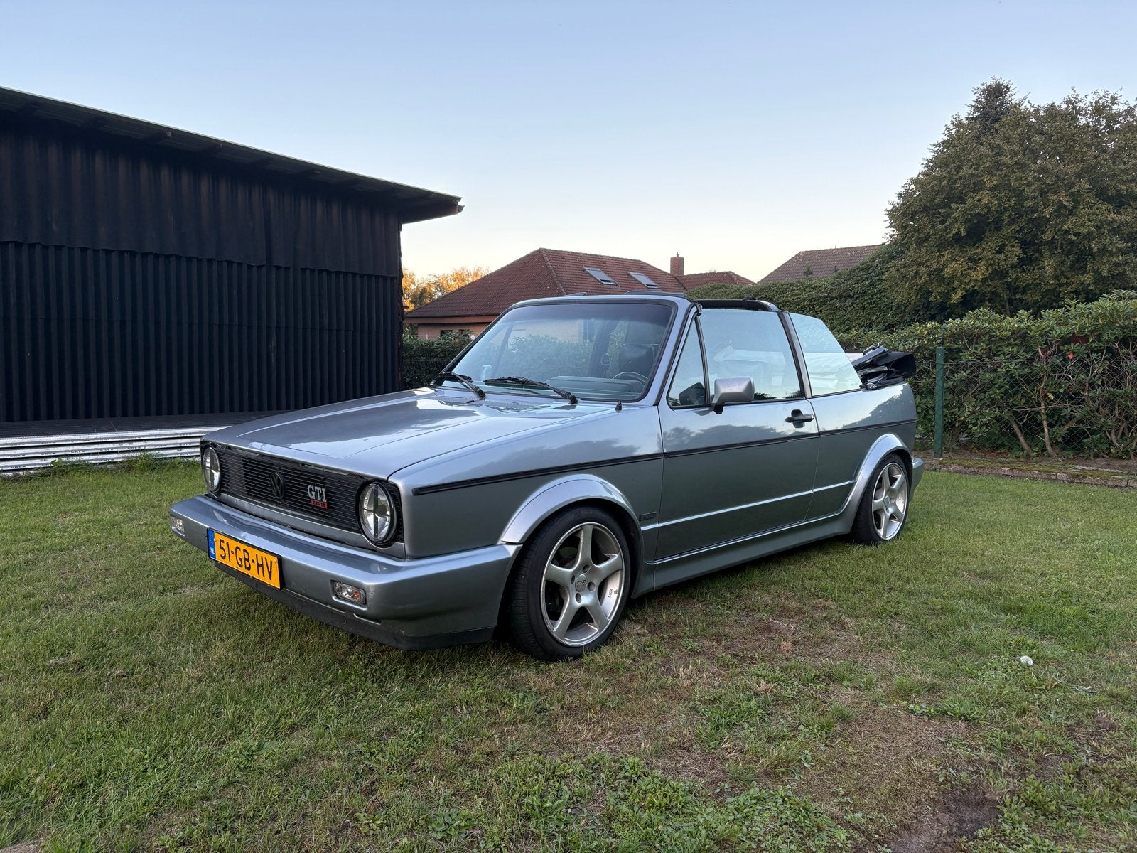 Volkswagen Golf 1.8kr Cabriolet 1989, Voorwielaandrijving, Zwart, 4 cilinders, Leder