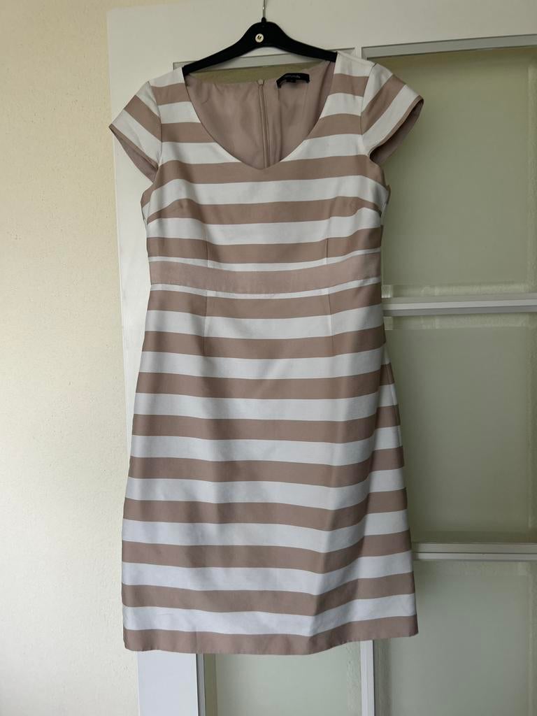 TEAB - Comma zomerjurk maat 38/40, Kleding | Dames, Jurken, Maat 38/40 (M), Beige, Ophalen of Verzenden, Zo goed als nieuw