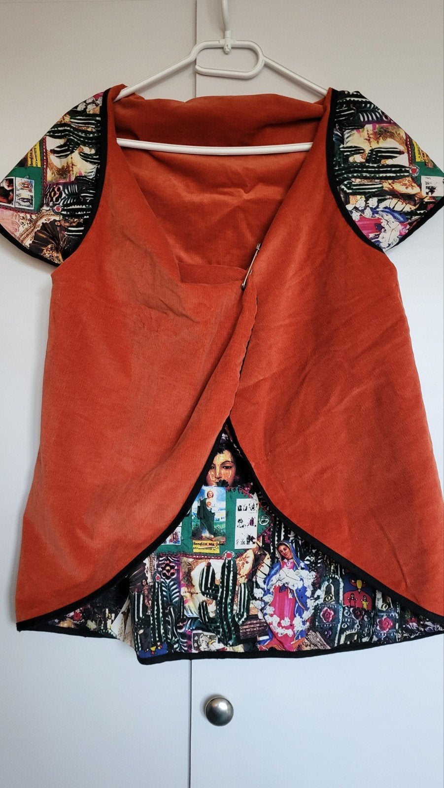 Boho vestje oranje met print jasje 36 /S nieuw, Kleding | Dames, Ophalen of Verzenden, Nieuw, Maat 36 (S), Carnaval