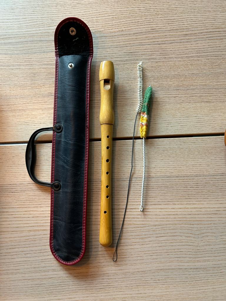 Twee vintage houten blokfluiten, Ophalen of Verzenden, Zo goed als nieuw, Met koffer, hoes of etui