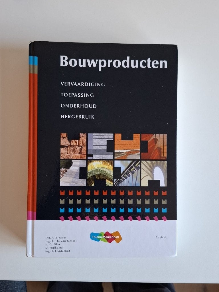 Bouwproducten, Boeken, Techniek, Ophalen, ThiemeMeulenhoff, Zo goed als nieuw, Bouwkunde