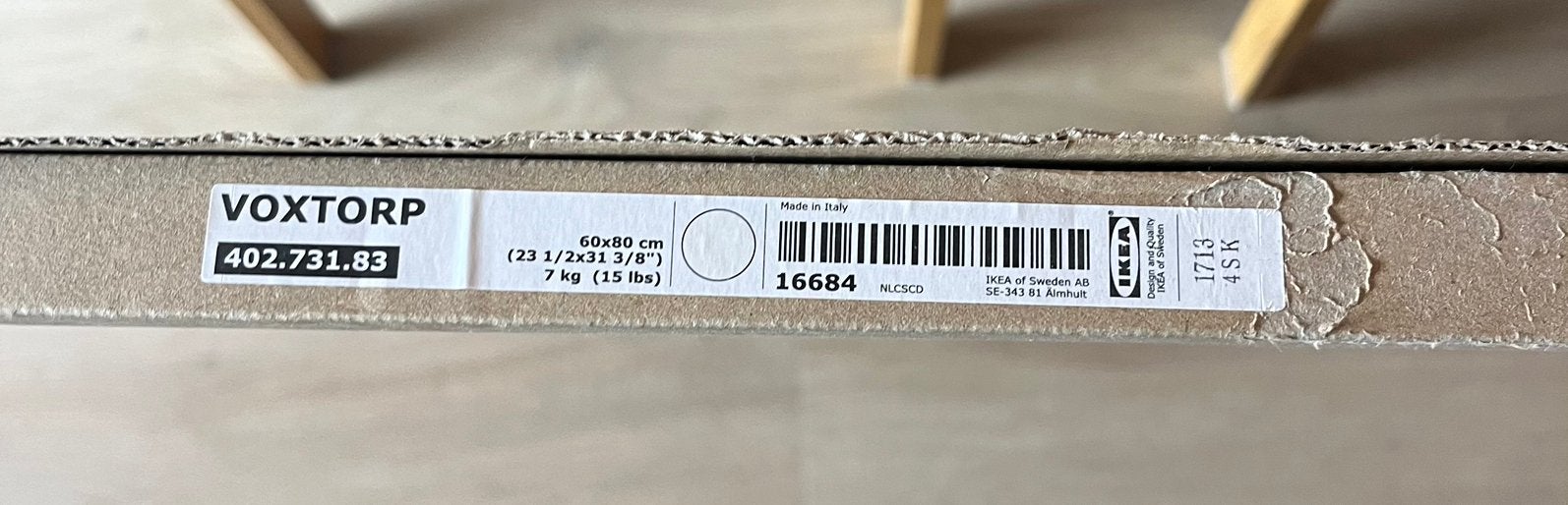 Ikea VOXTORP ladefront 60x80 wit, Ophalen, Wit, 50 tot 100 cm, Zo goed als nieuw