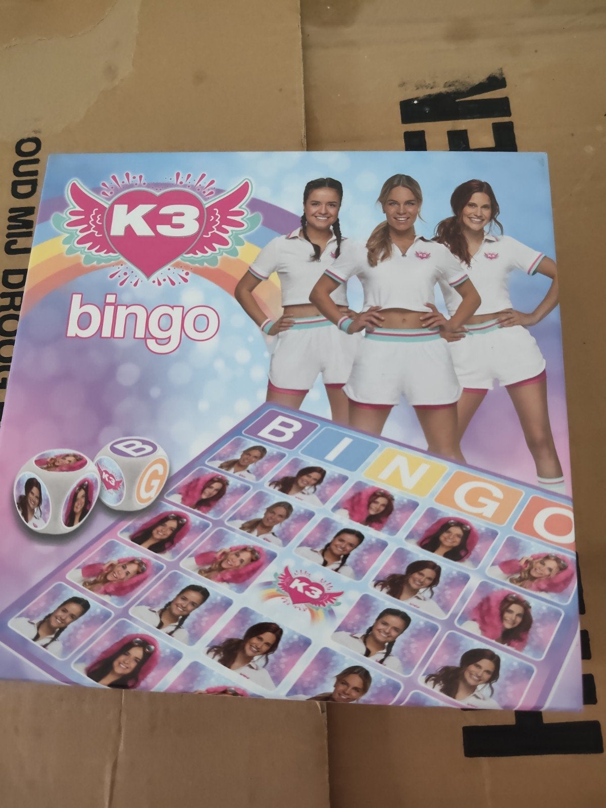 K3 Bingo Spel - Studio 100, Een of twee spelers, Ophalen of Verzenden, Gebruikt, Studio 100