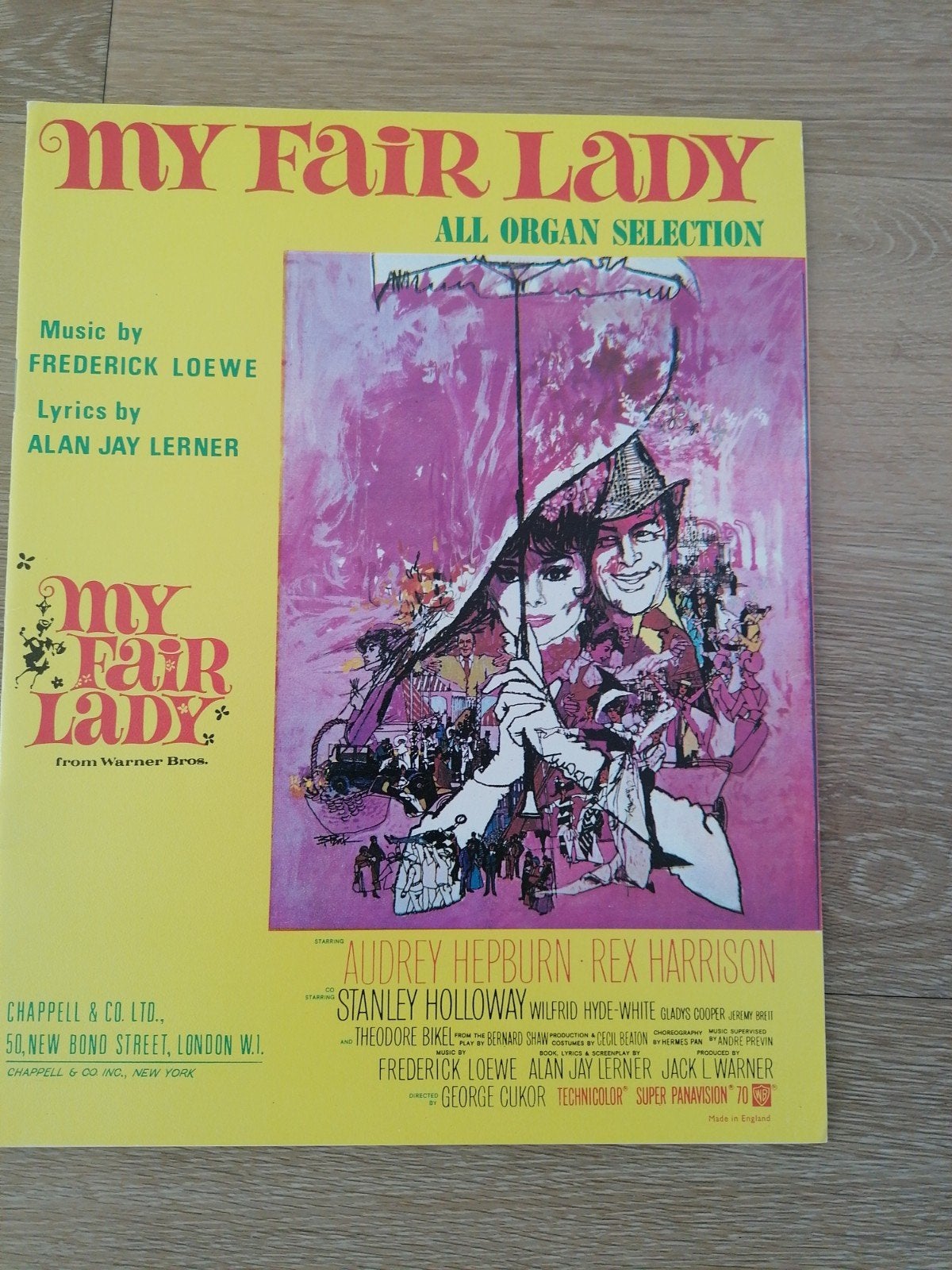 My Fair Lady - All Organ Selection (bladmuziek), Orgel, Gebruikt, Filmmuziek en Soundtracks, Ophalen of Verzenden