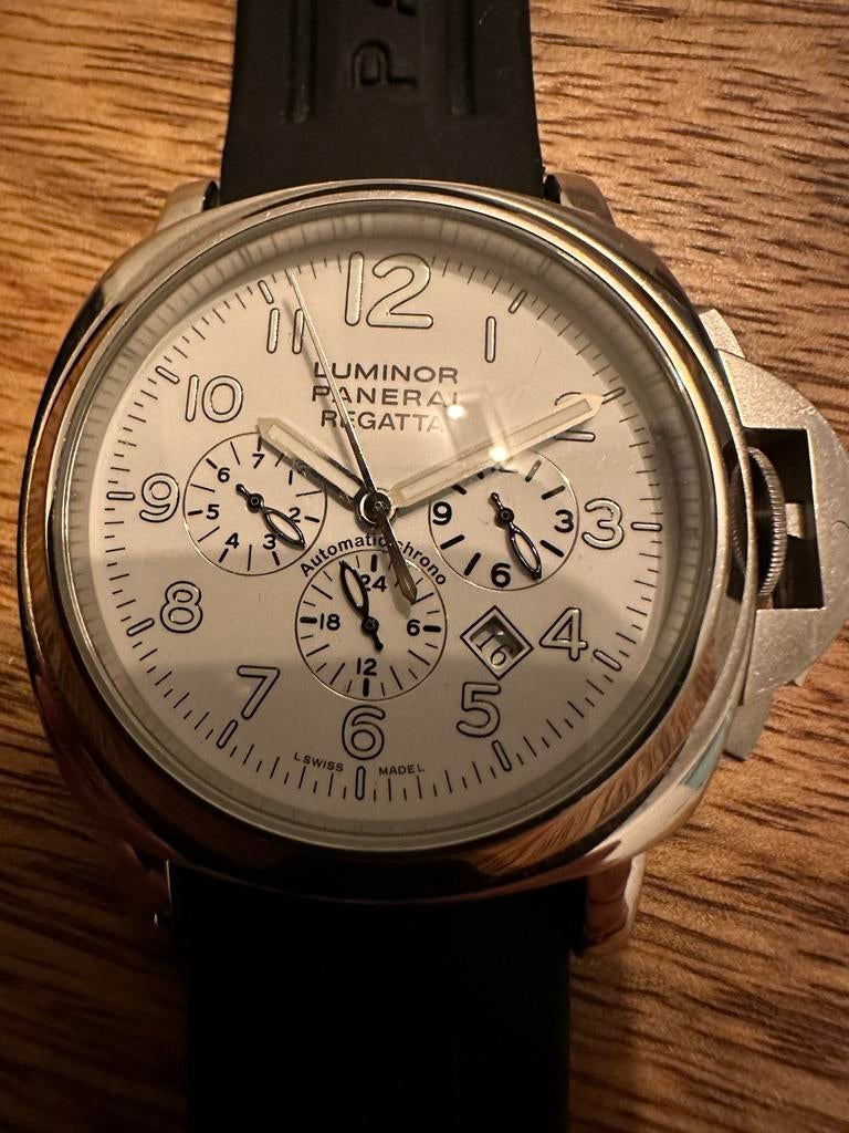 Panerai Luminor Regatta Chrono - Zo goed als nieuw, Overige merken, Staal, Polshorloge, Kunststof
