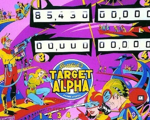 Gottlieb Target Alpha GEZOCHT, Ophalen, Gebruikt, Mechanisch, Onderdeel of Defecte kast