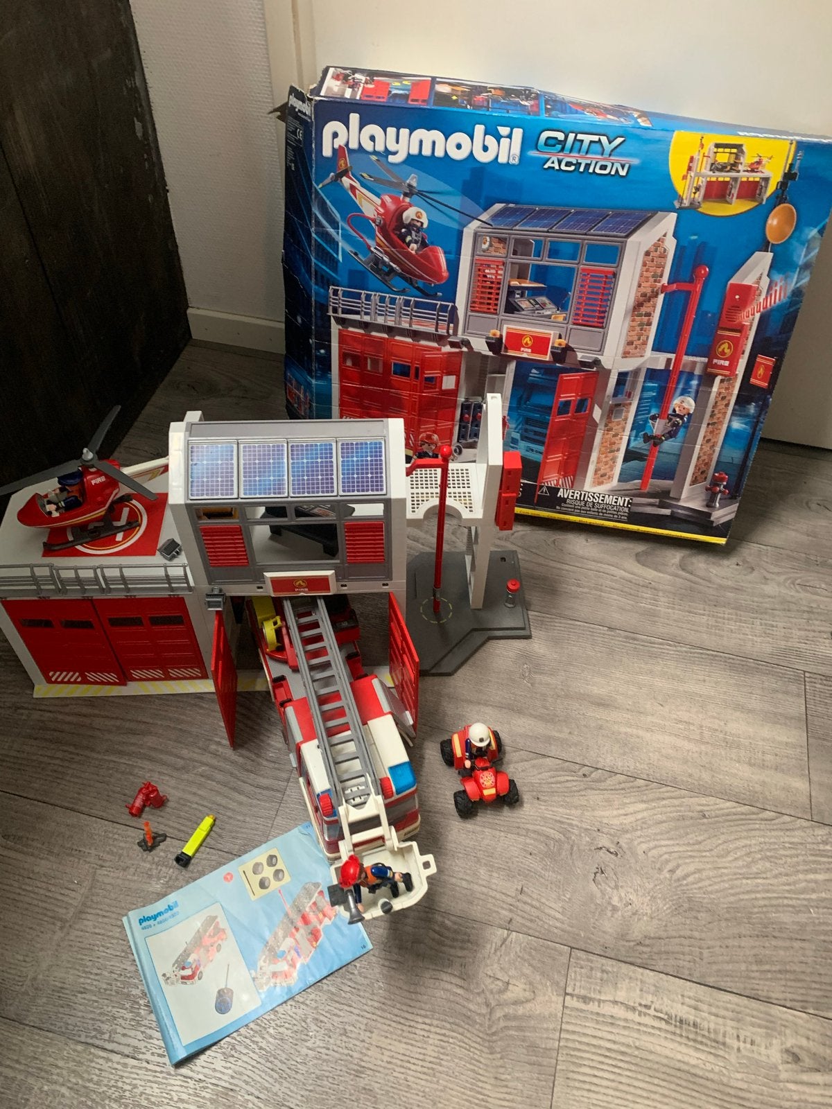 Playmobil City Action Brandweerkazerne, Kinderen en Baby's, Ophalen, Gebruikt, Gebouw, Complete set