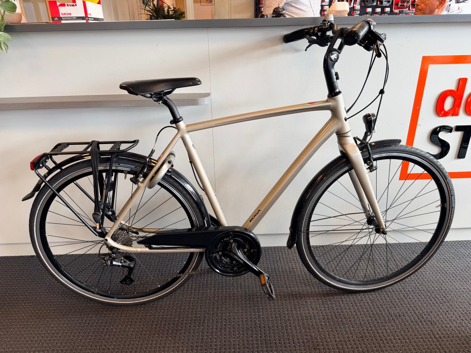 Koga venya 57 cm Deore izgst, Overige merken, Velgrem, Ophalen of Verzenden, Zo goed als nieuw