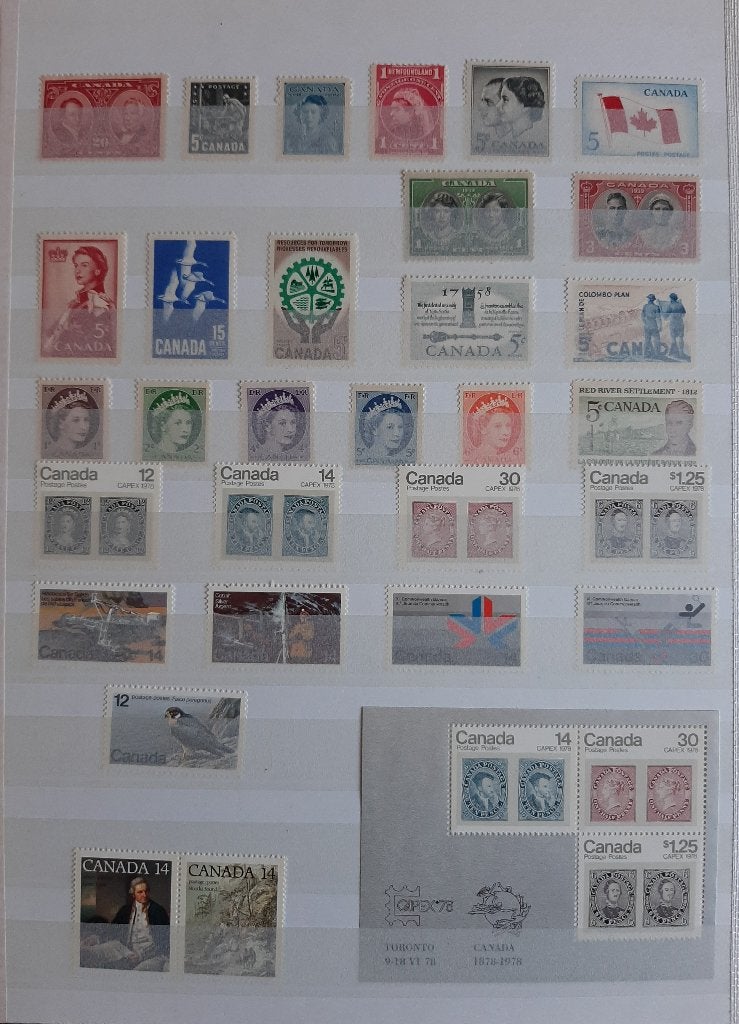 1 Kaart Oude Klassieke Postzegels Canada No. 1 Postfris, Ophalen, Postfris, Noord-Amerika