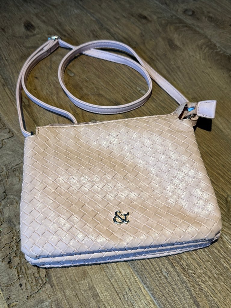 Scotch & Soda leren handtas, Ophalen of Verzenden, Gebruikt, Roze, Handtas