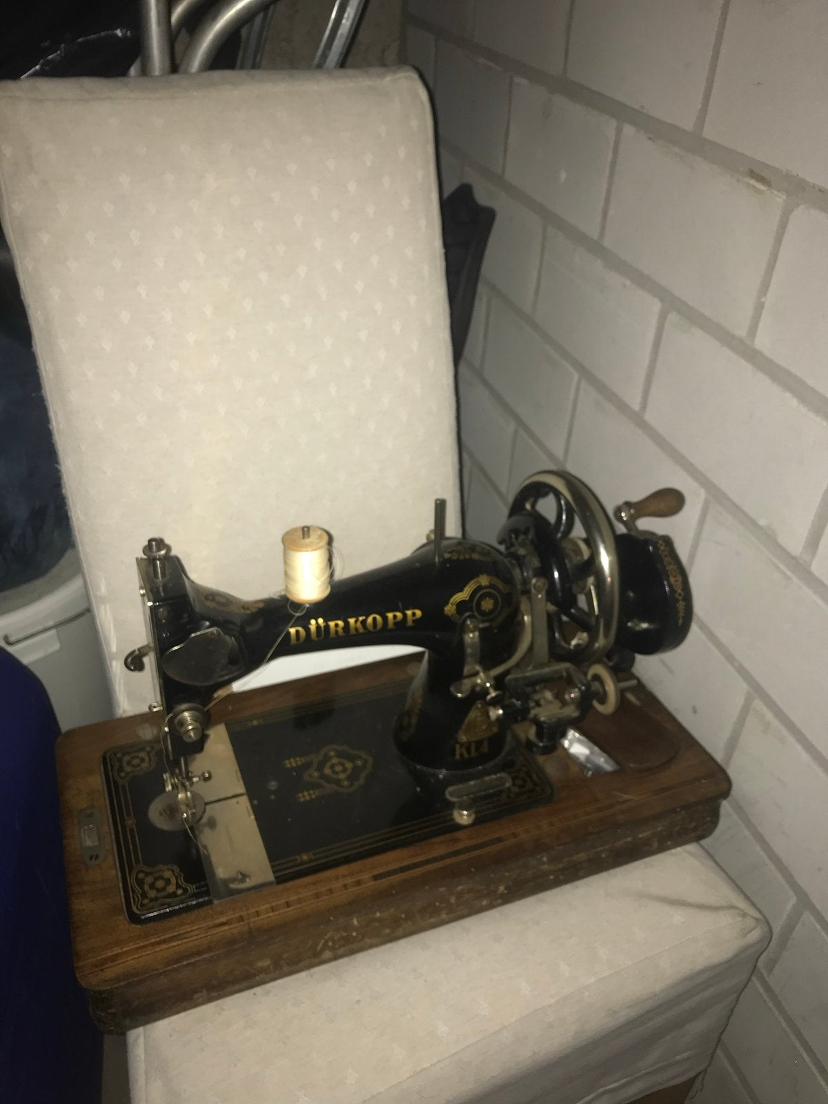 Antieke Dürkopp KL4 Naaimachine - Vintage Handnaaimachine, Antiek en Kunst, Ophalen of Verzenden