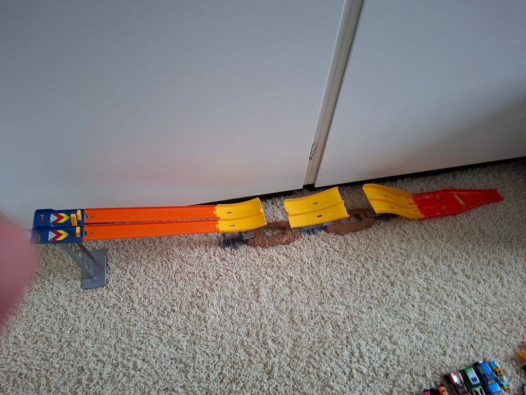 Hotwheels schans, Ophalen, Racebaan, Zo goed als nieuw, Hot Wheels