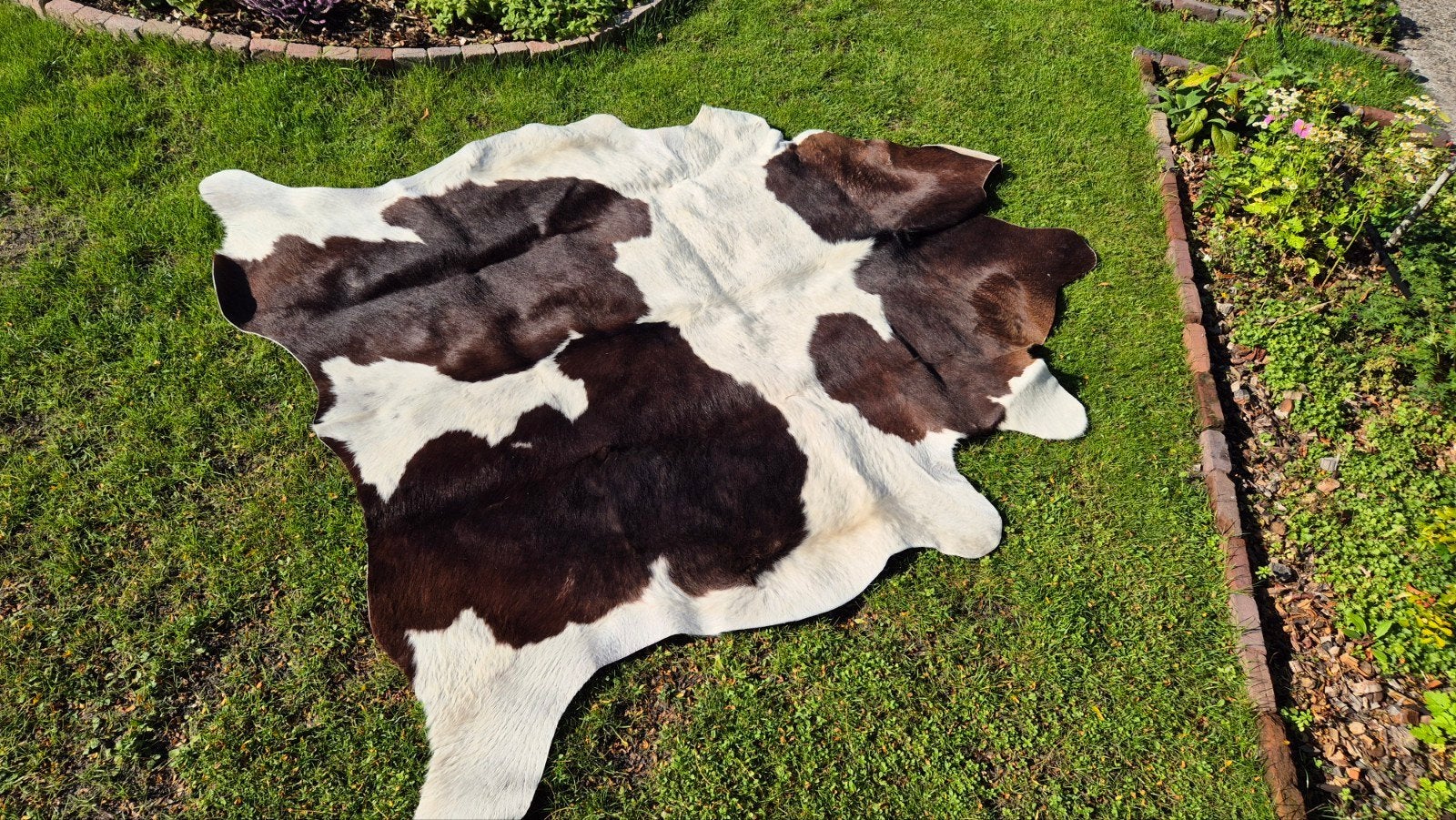 Koeienvel - Bruin en wit gevlekt, Ophalen, 100 tot 150 cm, Zo goed als nieuw, Rustiek, Modern, Natuurlijk