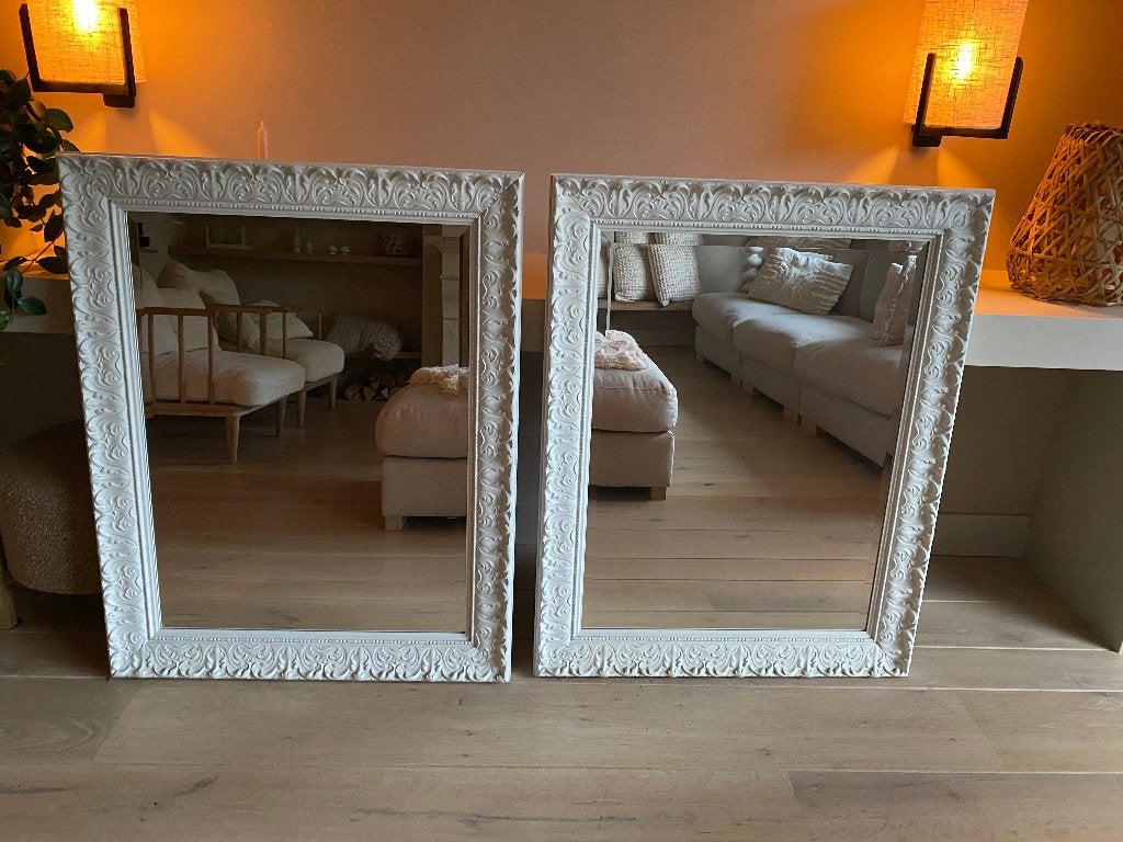 spiegels, Ophalen, 100 tot 150 cm, Zo goed als nieuw, Rechthoekig