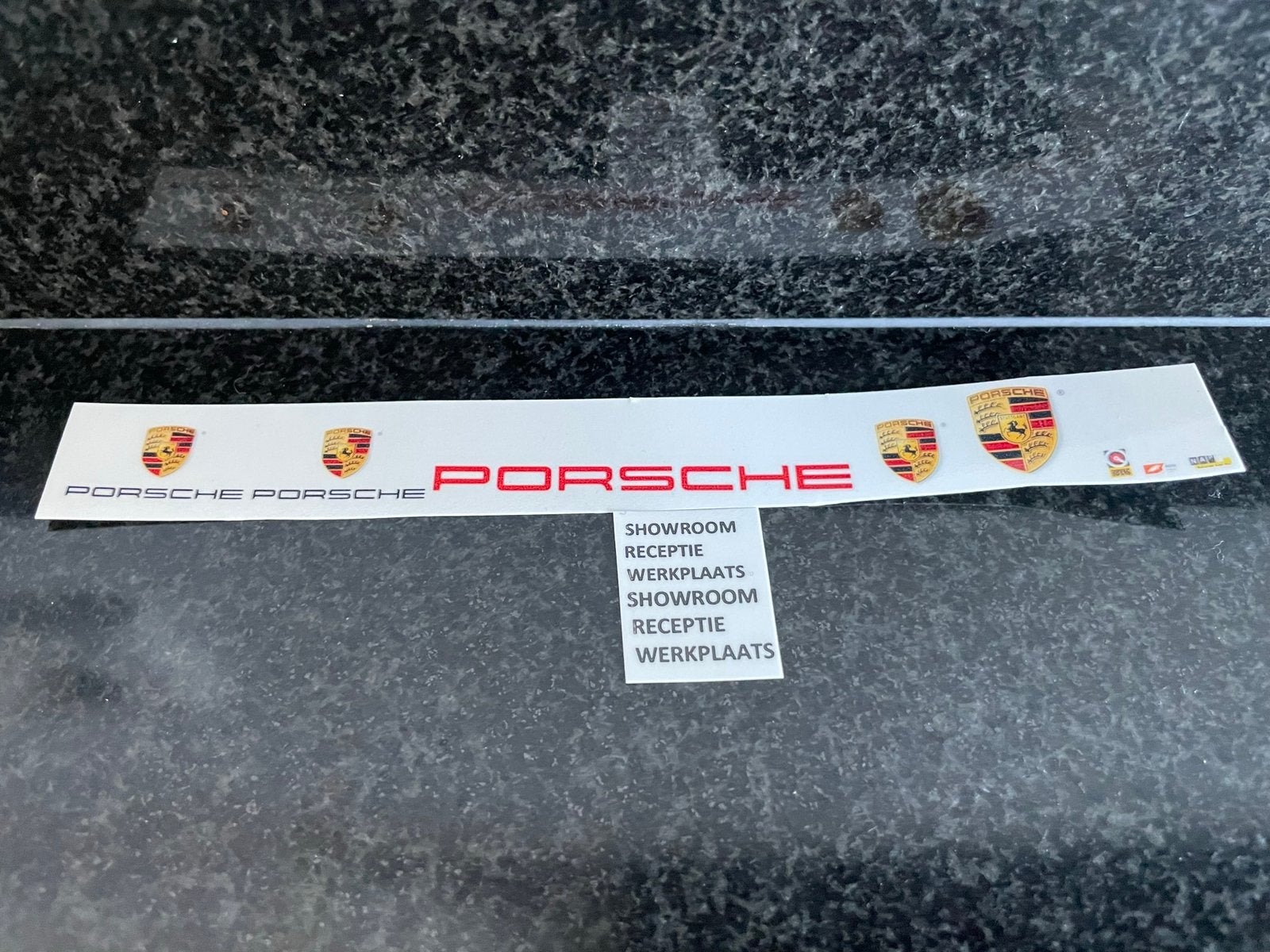Decals transfer logo set Porsche auto garage dealer 1:87 H0, Verzenden, Nieuw, Overige merken
