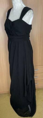 Lange jurk maat S/M, Kleding | Dames, Gelegenheidskleding, Overige typen, Zwart, Ophalen of Verzenden, Zo goed als nieuw