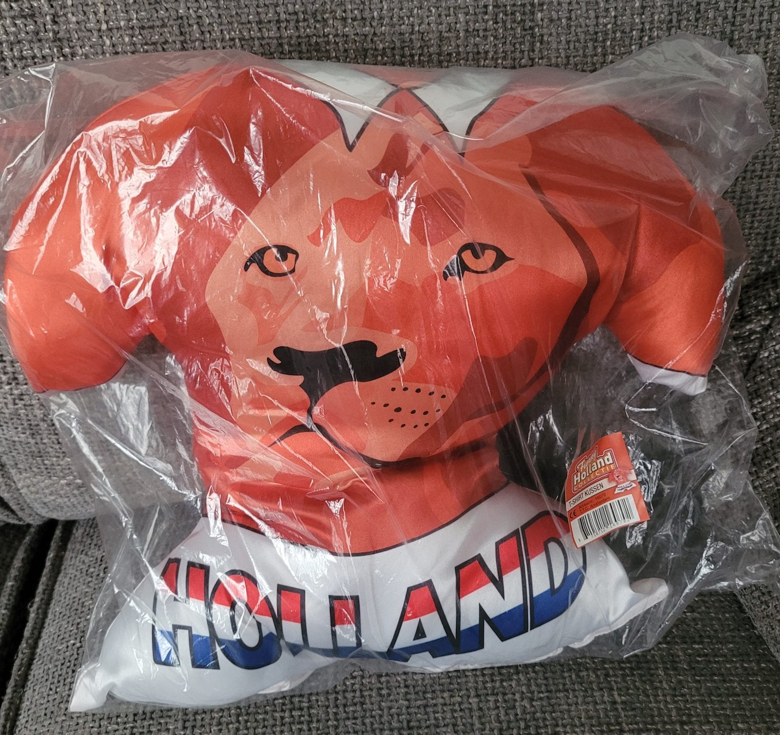 nederlands elftal kussen oranje t-shirt kussen 1, Ophalen of Verzenden, Zo goed als nieuw, Versiering, Oranje of Koningsdag