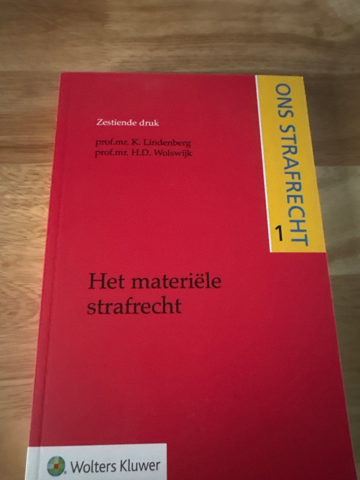 Ons Strafrecht 1: Het materiële strafrecht (26e druk), Ophalen of Verzenden, Gamma, Gelezen, WO