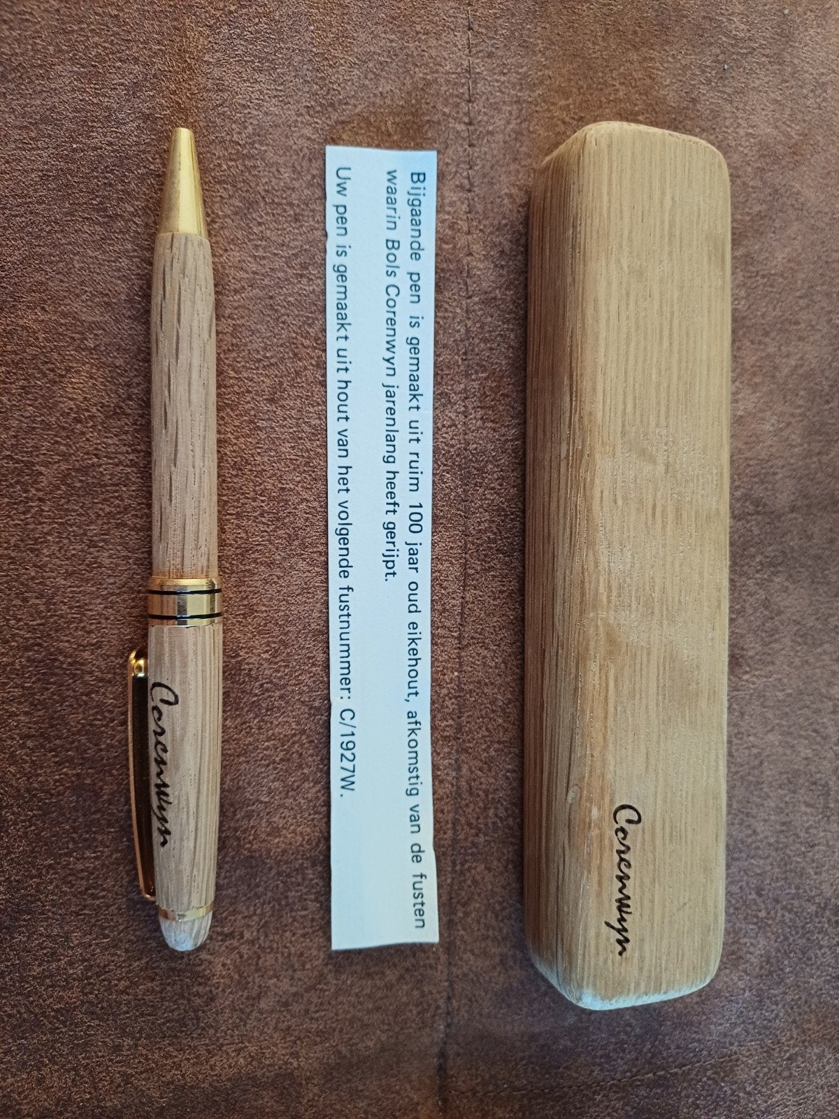 Bols Corenwyn pen - Handgemaakt Eikenhout, Ophalen of Verzenden