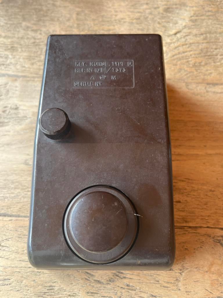 Vintage Morse Code Sleutel Type D - Ref. No. 10F/7373, Telecommunicatie, Zenders en Ontvangers, Ophalen of Verzenden, Zo goed als nieuw