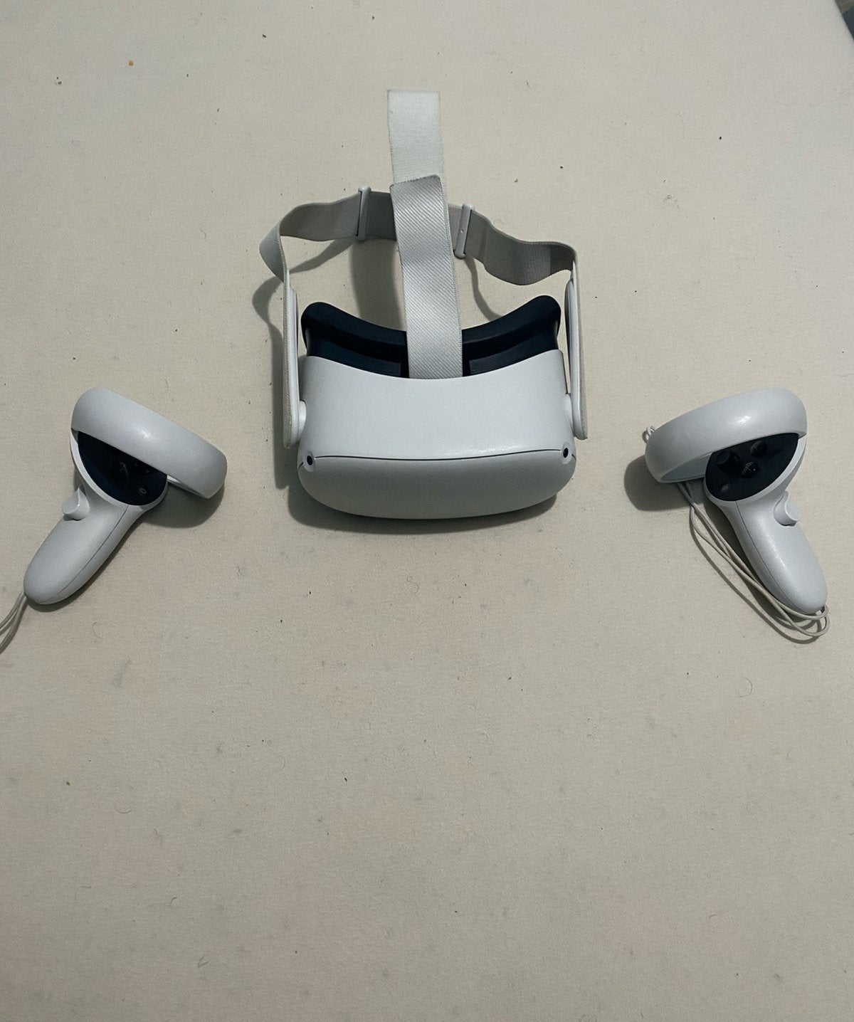 Meta Quest 2 VR-bril + controllers, Spelcomputers en Games, Virtual Reality, Ophalen of Verzenden, Zo goed als nieuw, VR-bril