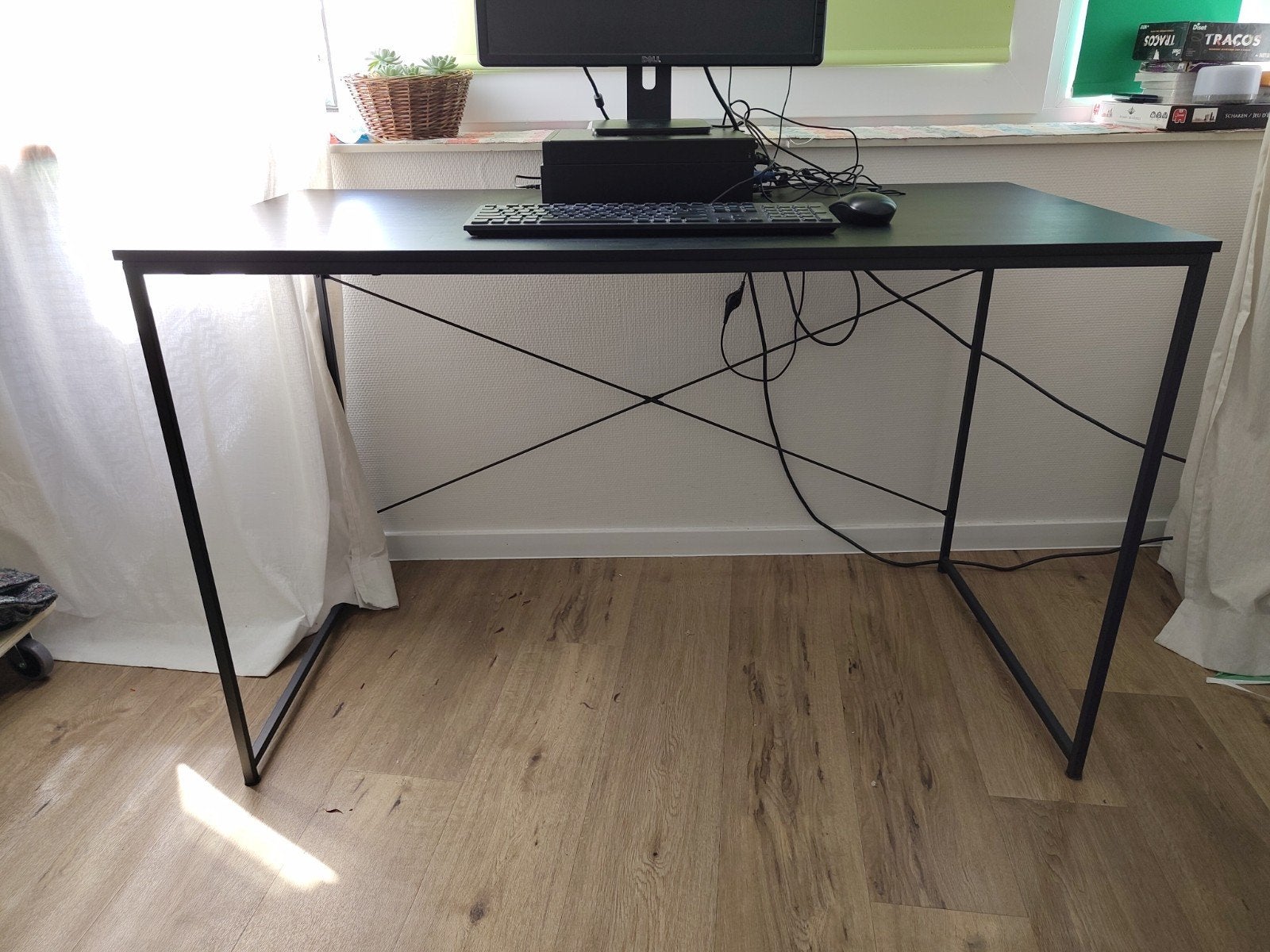 Jysk Astrup bureau - Zo goed als nieuw / Desk, Ophalen, Zwart, 120 cm, Zo goed als nieuw