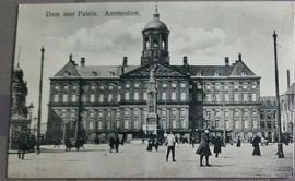 Amsterdam Dam met Paleis, Ophalen of Verzenden, Voor 1920, Gelopen, Noord-Brabant