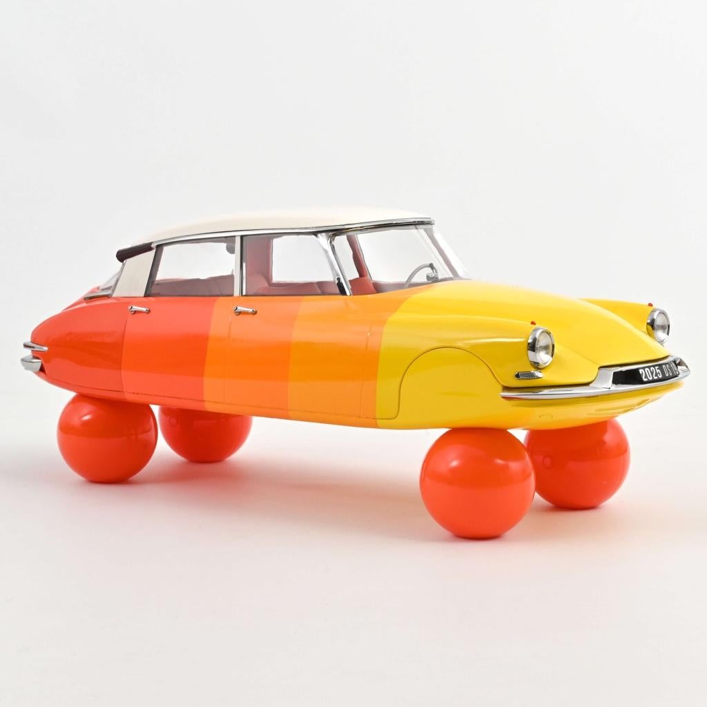 Citroen DS 19 op ballen 1959 "Shades of Orange" Norev 1:12, Ophalen of Verzenden, Nieuw, 1:9 t/m 1:12, Auto