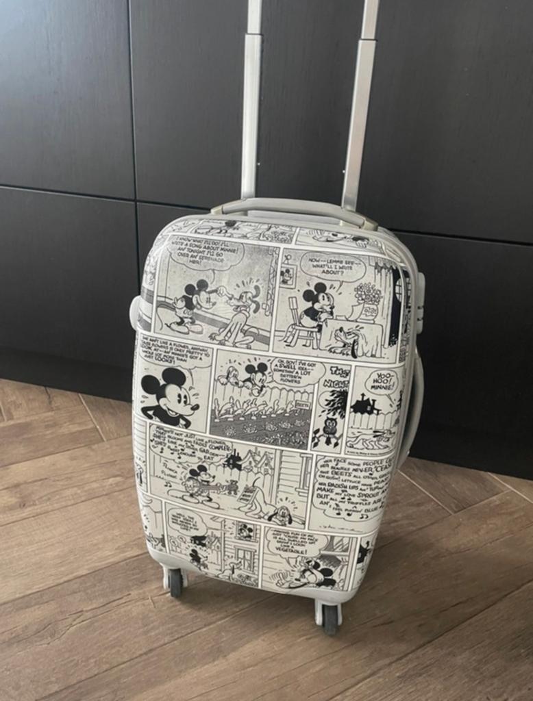 Disney Mickey Mouse Koffer - Handbagage formaat, 40 tot 60 cm, Gebruikt, 20 tot 30 cm, Wit