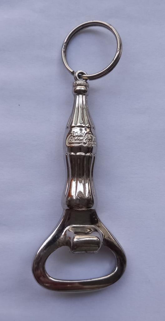 Sleutelhanger flesopener coca cola verchroomd, Ophalen of Verzenden, Nieuw, Merk