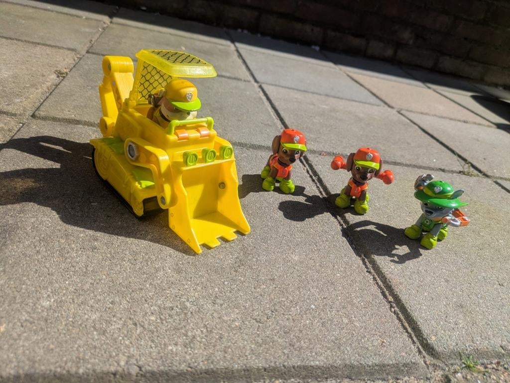 Jungle Paw Patrol: Rubble, Zuma en Rocky figuren, Ophalen of Verzenden, Gebruikt